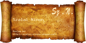 Szalai Ninon névjegykártya